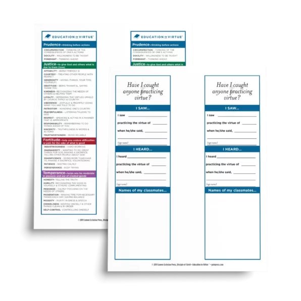 Download - Caught Practicing Virtues Bookmark