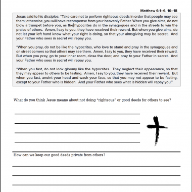 Lenten Journal for Grades 3-4 » Openlight Media