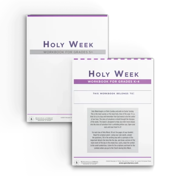 Holy Week Worksheets